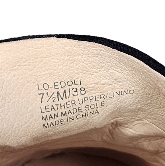 LOUISE ET CIE Womens Edoli Loafer Gold Tone Trim Studded Faux Pearl Shoes Sz 7.5 - Picture 6 of 6